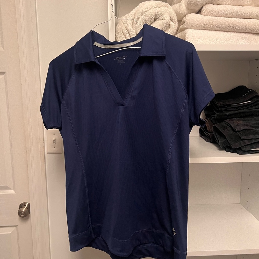 Navy Blue Short Sleeve Polo Shirt